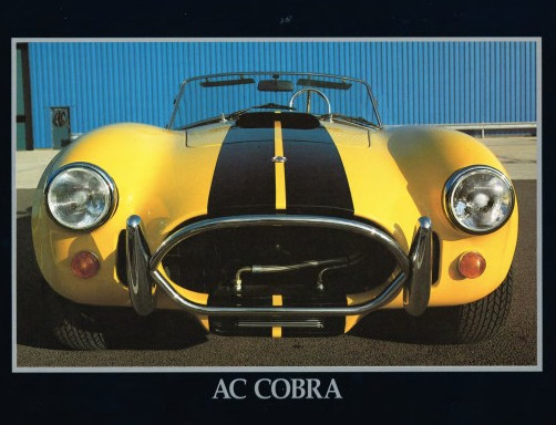 A brochure image of an AC Cobra Ford Motor Company Archives 7