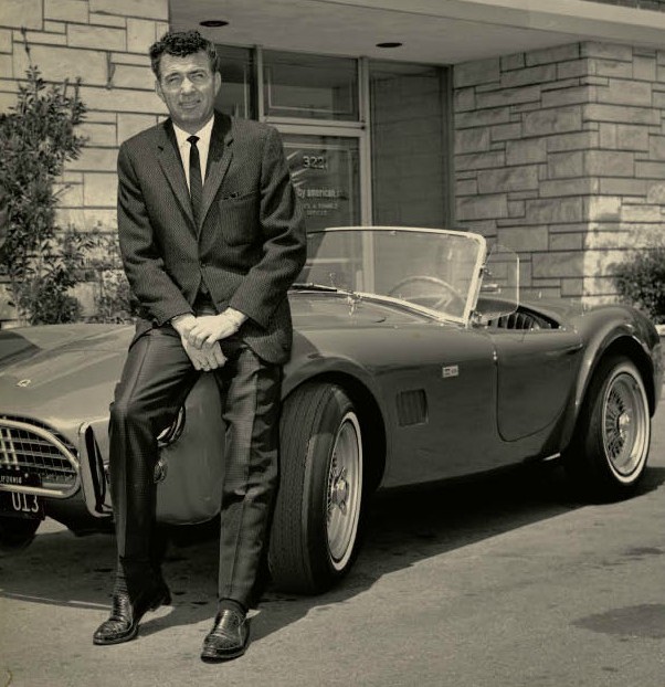 Carroll Shelby with a Cobra Ford Motor Company Archives 1
