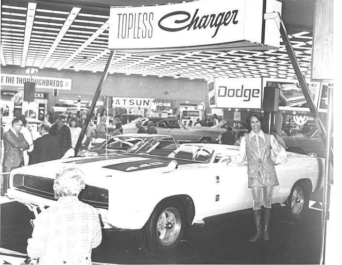 1968 Dodge Charger Topless concept at auto show Chrysler Archives 5