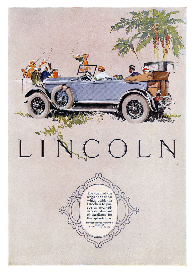 1925 Lincoln ad Ford Motor Company Archives 3