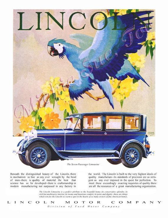 1928 Lincoln ad Ford Motor Company Archives 7