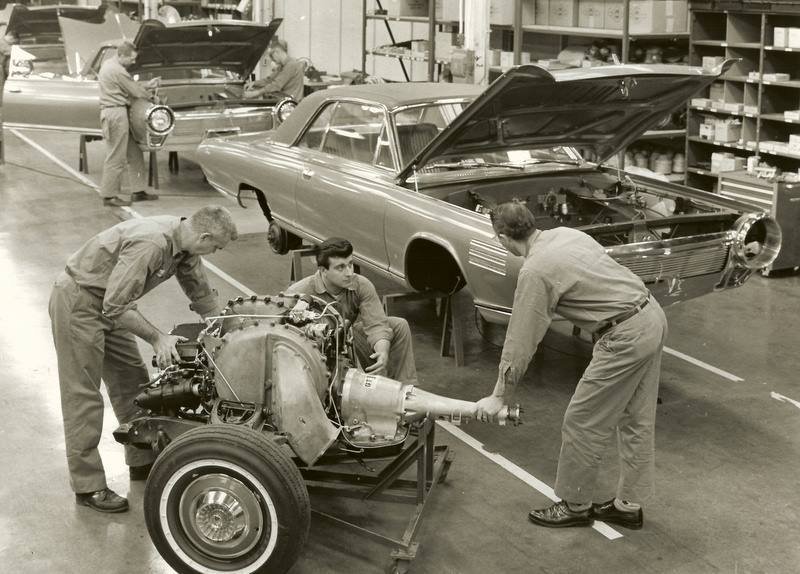 Chrysler Turbine on the assembly line Chrysler Archives 3