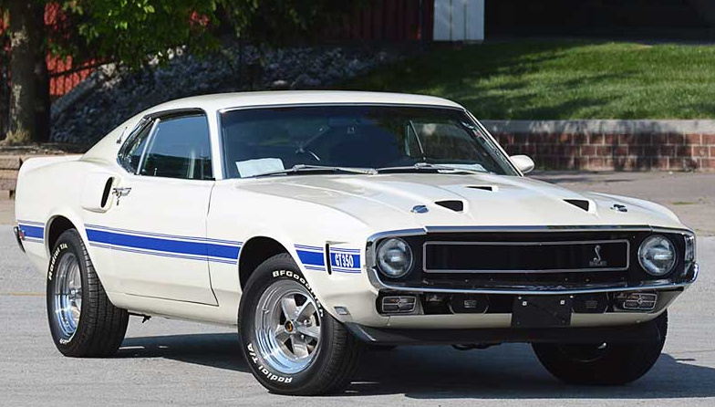 1969 Mustang Shelby in white CJ Pony Parts Auction CROPPED 7