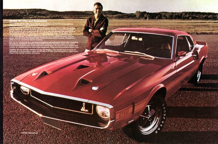Carroll Shelby with Mustang advertising Ford Motor Company Archives CROPPED 2