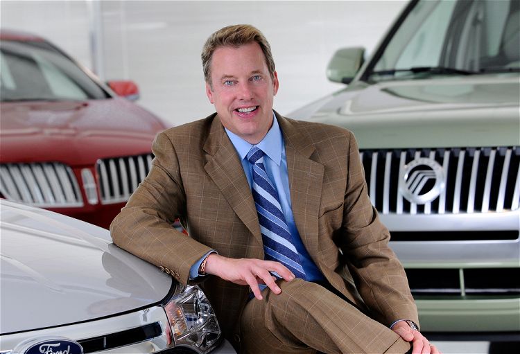 Bill Ford Jr standing next to more Ford cars Ford Media Center 6