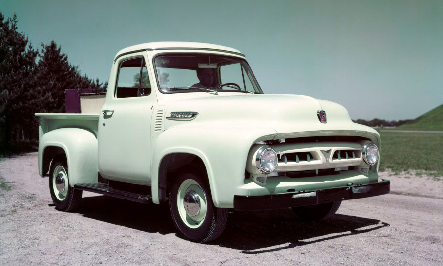 Color image of 1953 Ford pickup truck Ford Motor Company Archives RESIZED 5