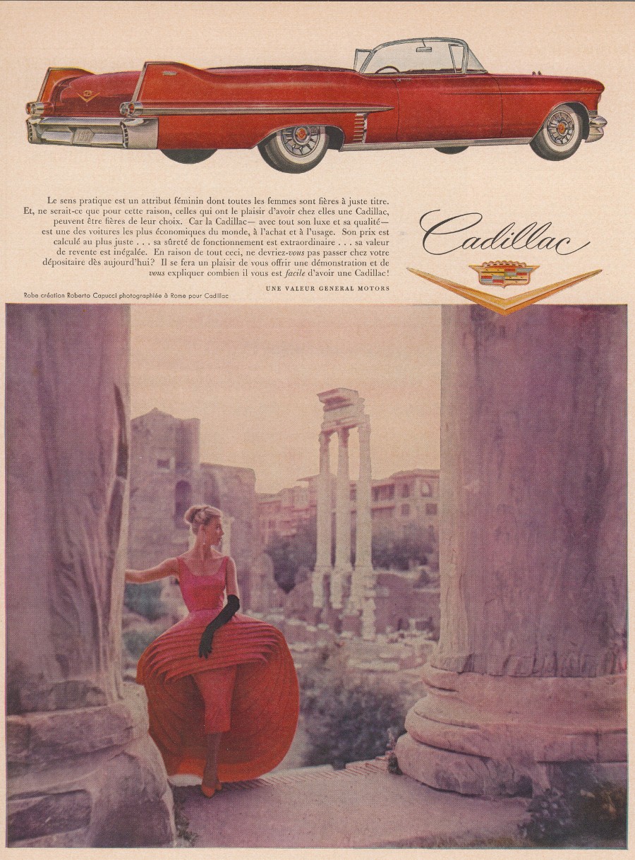 5 1957 Cadillac advertisement from France Robert Tate Collection General Motors 4 RESIZED