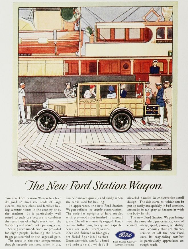 1928 Ford Woody Wagon ad Robert Tate Collection 1