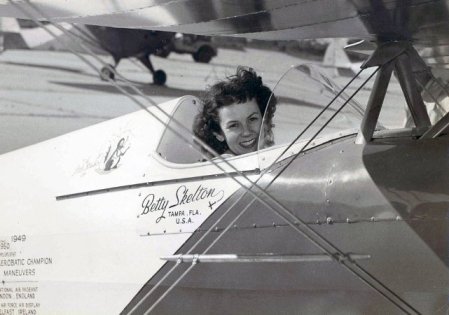 Betty Skelton piloting a plane RESIZED
