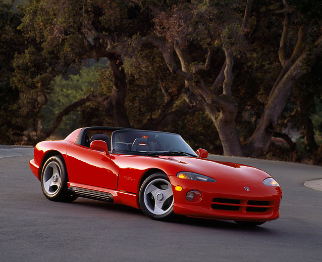 The first production Dodge Viper front end view Chrysler Archives 2