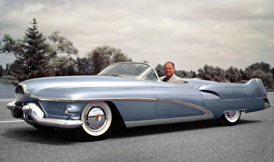 1951 Buick LeSabre show car with Harley Earl GM Archives RESIZED 1