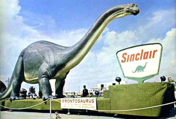 Sinclairs signature dinosaur on display 8