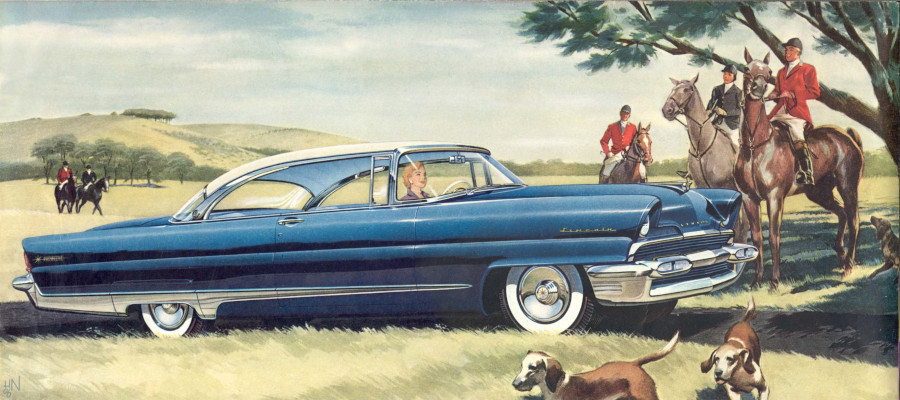 An illustration of the 1956 Lincoln Premiere Ford Motor Company Archives RESIZED 3
