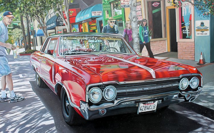 1965 Oldsmobile illustration by Cheryl Kelley 8