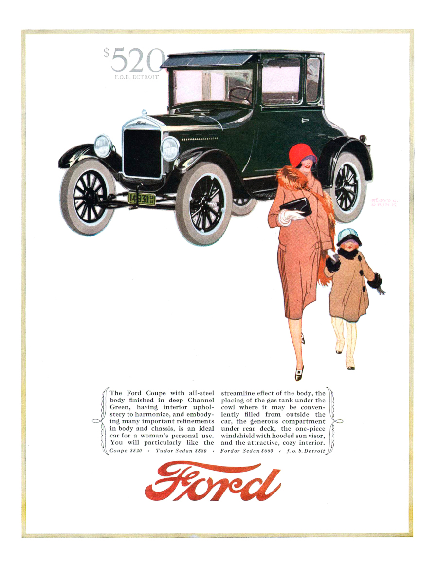 1926 Ford Model T Coupe Ad Robert Tate Collection RESIZED 1