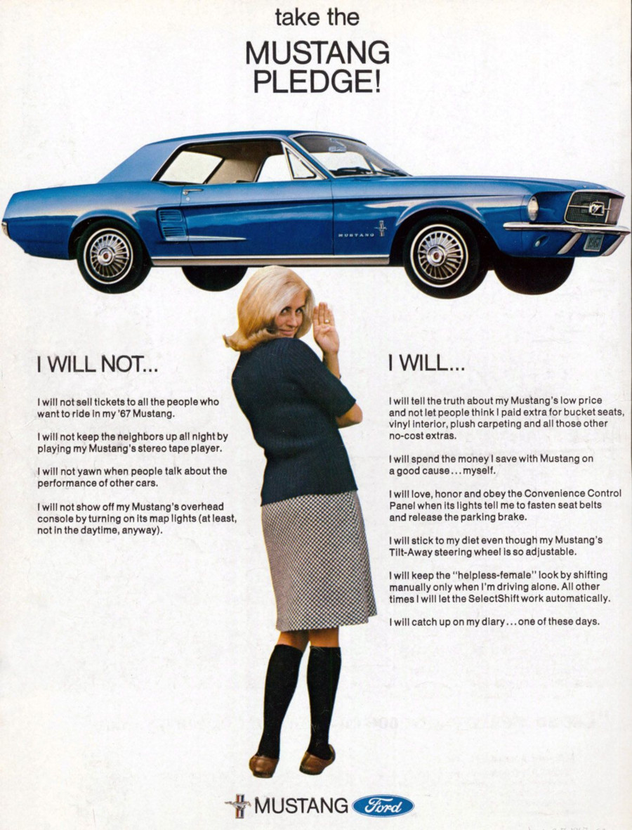 1967 Ford Mustang ad Robert Tate Collection RESIZED 6