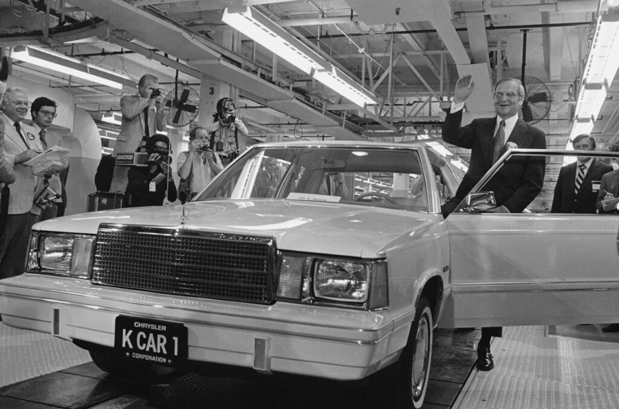 Resized Lee Iacocca with Chrysler K Car Portland Press Herald 6