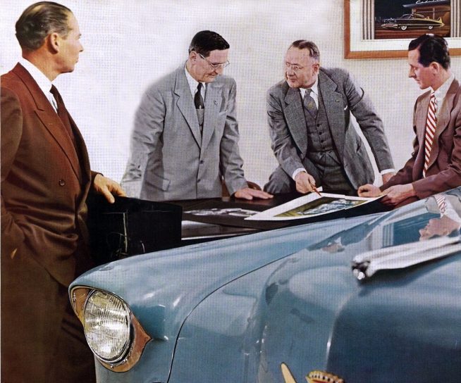 1950s Cadillac Design Studio with Ed Glowacke on the far right GM Media Archives 6