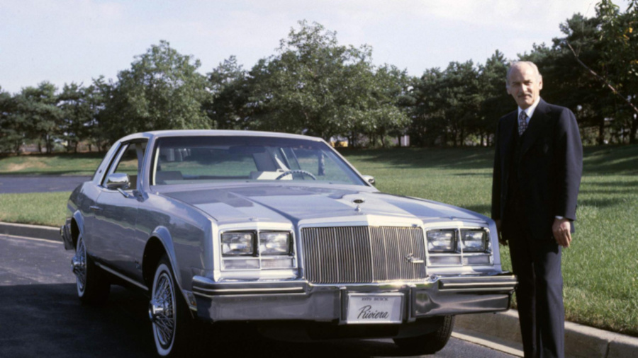 Irvin Rybicki standing next to a 1979 Buick Riviera General Motors RESIZED 7
