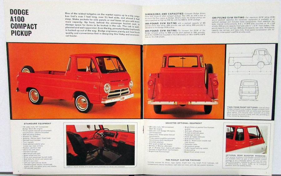 1965 Dodge A 100 sales material Stellantis North American Archives RESIZED 1