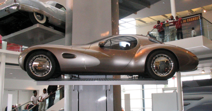 1995 Chrysler Atlantic concept side view on display at Chrysler Museum RESIZED 4