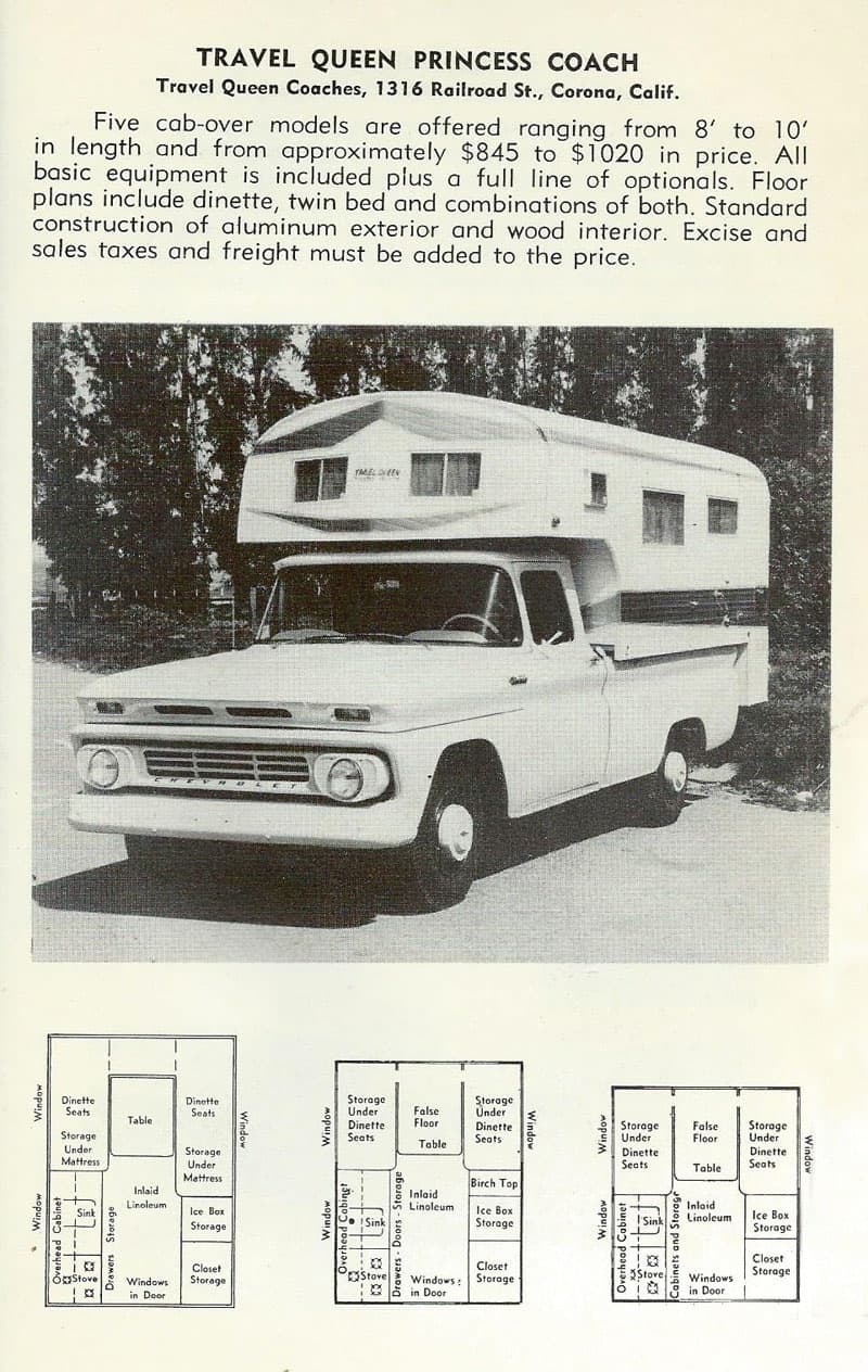 1960s Chevy Camper Travel Queen princess coach GM Media Archives 3