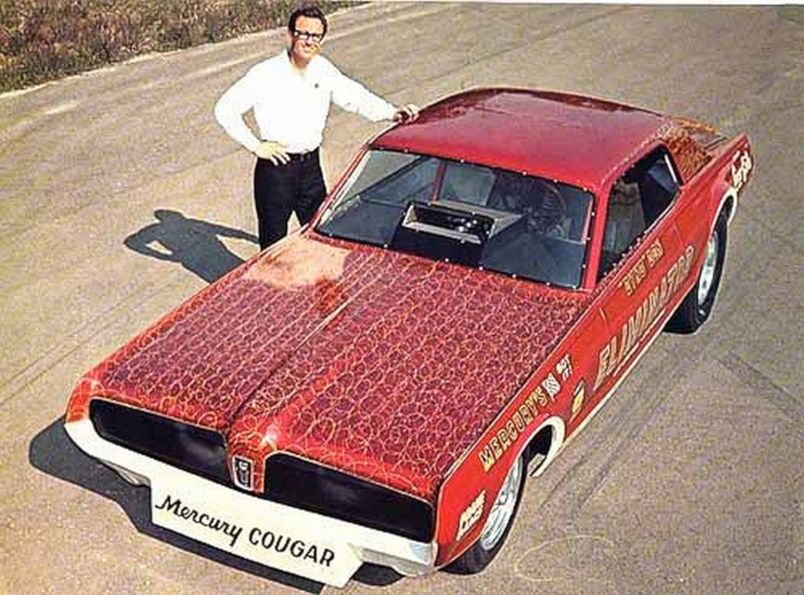 Don Nicholson with the Mercury Cougar Eliminator Don Nicholson Collection RESIZED 4