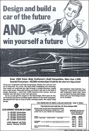 Fisher Body Craftsmans Guild ad with contest coupon 5
