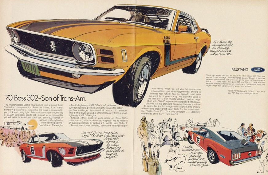 1970 Ford Mustang advertising Ford Tate Collection