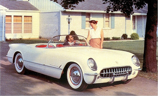 1953 Chevrolet Corvette color image GM Media Archives 1