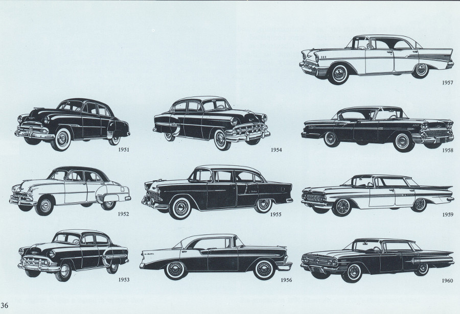 Chevrolet cars of the 1950s from brochure 4 Tate Collection RESIZED