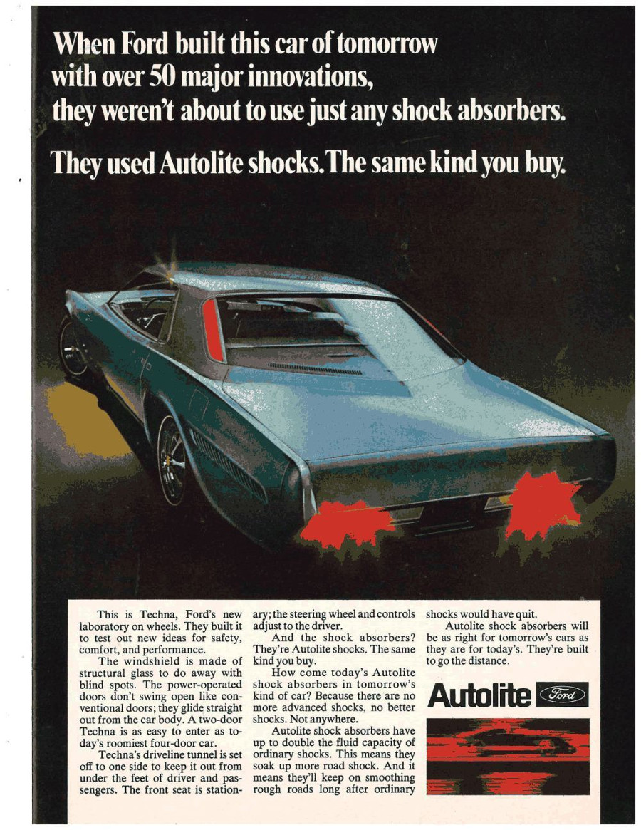 Autolite Ford Techna magazine ad RESIZED