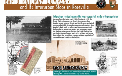 Rapid Railway Company and Its Interurban Stops in Roseville