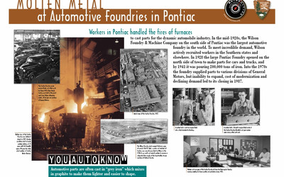 Molten Metal at Automotive Foundries in Pontiac